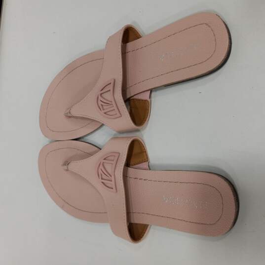 Nautica Women's Pink Leather Sandals Size 7.5 image number 3