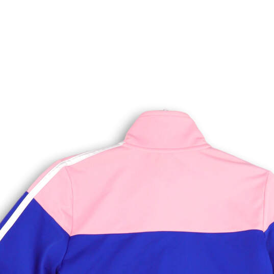 Girls Multicolor Colorblock Long Sleeve Full Zip Track Jacket Size XL image number 4