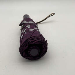 Womens Purple Polka Dot Automatic Open Close Tie Wrap Full Size Umbrella alternative image