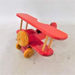 Woodstock Toymakers Classic Biplane Red