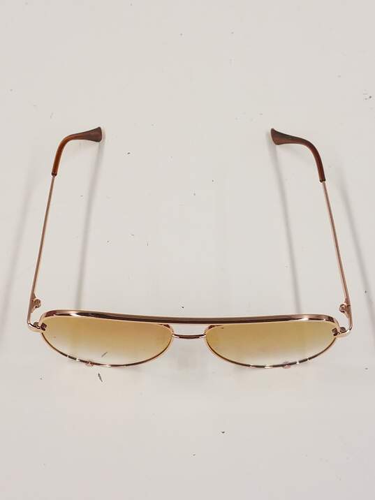 Quay X Desi High Key Mini Rose Gold Aviator Sunglasses image number 5