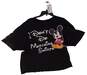 Mens Black Mickey Mouse Graphic Short Sleeve Round Neck T Shirt Size XXL image number 5