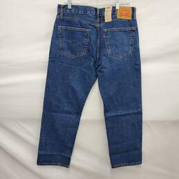 NWT Levi Strauss MN's 505 Regular Cotton Blue Denim Jeans Size 34 x 29 alternative image
