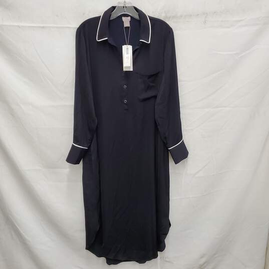 NWT Chico's WM's Black Label Button Down Dress Size 1 image number 1