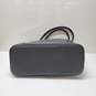 Victoria’s Secret Black Leather Lock Front Large Tote Bag 12"x11.5"x5"+9" Drop image number 5