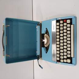 Vintage Companion Blue Typewriter w/ Case