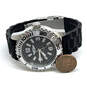 Designer Invicta Silver-Tone Black Round Dial Analog Quartz Wristwatch image number 3