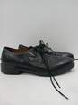Geox Men's Black Leather Dress Shoes Size 41 image number 4