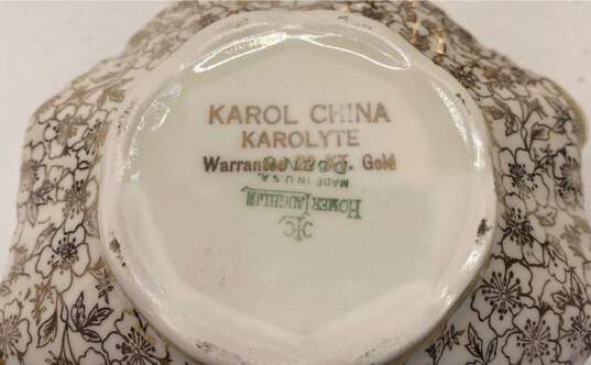 Karol China Karolyte 3 Pieces 22 KT. Gold Coffee / Tea Set image number 4