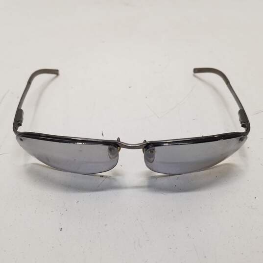 Fossil Silver Browline Mirrored Sunglasses image number 2