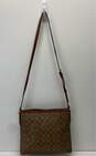 Coach Canvas Brown Crossbody Purse image number 2