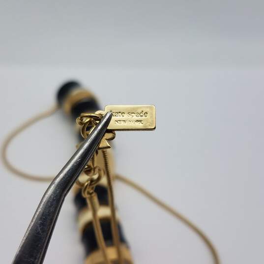 Kate Spade New York Gold Tone Acrylic Statement 29 1/2" Necklace w/Back 87.3g image number 5