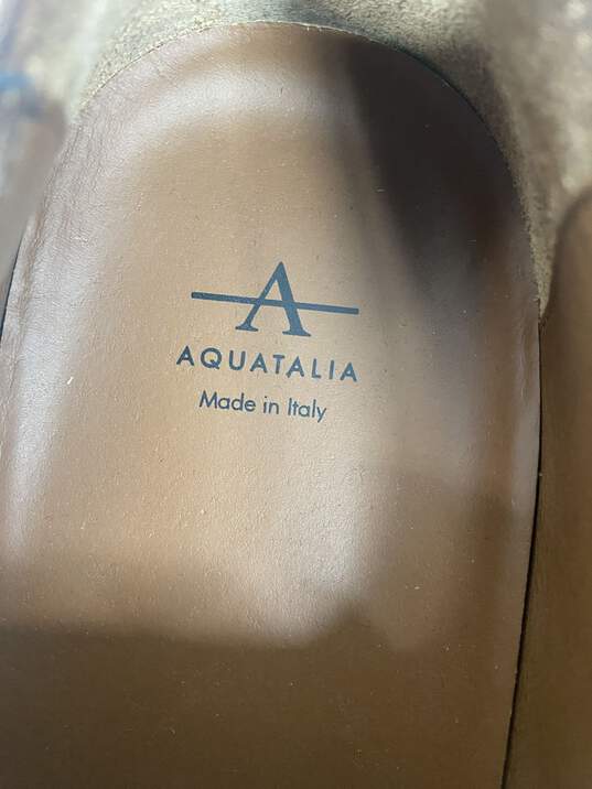 Aquatalia Brown Brogue Dress Shoe Men 12 image number 8