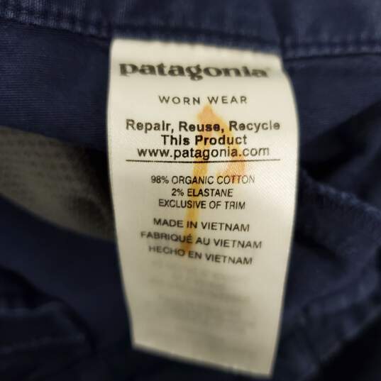 Patagonia WM's Cargo Blue Organic Cotton Pants Size 12 x 27 image number 4