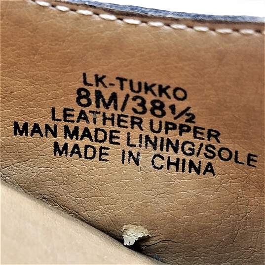 Lucky Brand Leather Tukko Heels Black 8 image number 7
