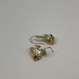 Designer Juicy Couture Gold-Tone Crystal Stone Fish Shape Dangle Earrings alternative image
