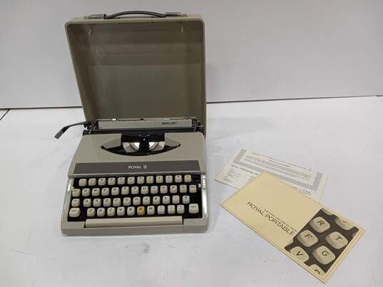 Mercury Royal Typewriter In Case image number 1