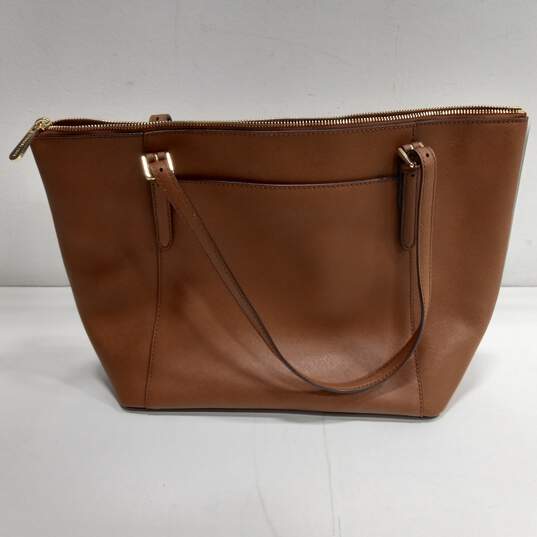 Voyager large saffiano leather tote bag