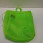 Lacoste Nylon Drawstring Tote Bag Neon Green image number 8