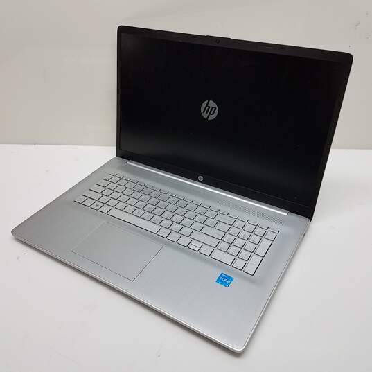 HP 17in Silver Laptop Intel 11th Gen i3-1115G4 CPU 8GB RAM & SSD image number 1