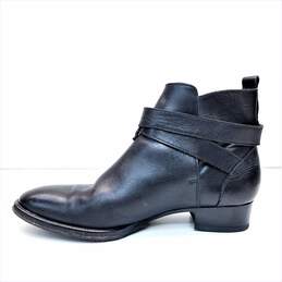 IRO Black Leather Buckle Strap Slip On Ankle Boots Shoes Women's Size 37 alternative image