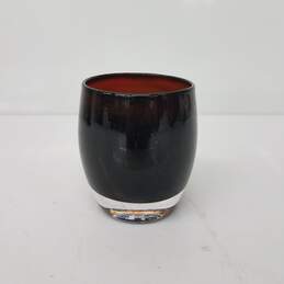 Glassbaby Hand Blown Chocolate Cover Cherry Candle Holder