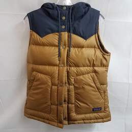 Patagonia Women's Bivy Hooded Vest Nest Brown Size M