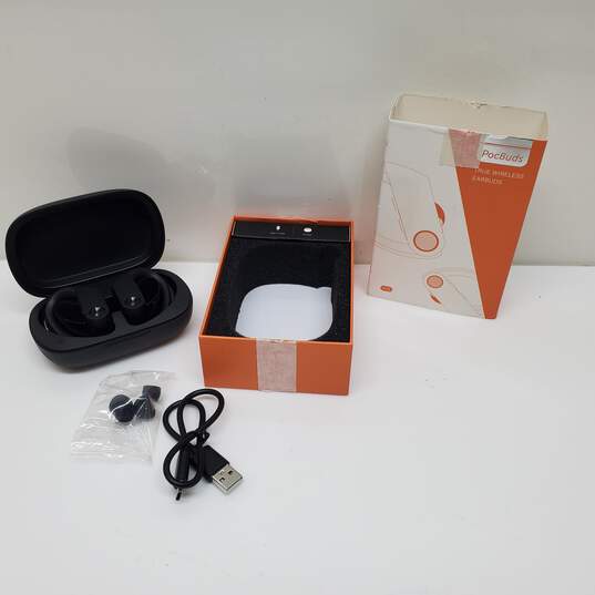 PocBuds True Wireless Earbuds & Charge Case USB-A+C Untested *Powers On P/R image number 1