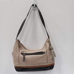The Sak Beige Leather Hobo Bag