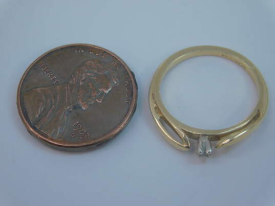 Fancy 14k Yellow Gold Diamond Accent Ring 1.9g image number 5