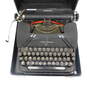 Vintage 1940s Smith Corona Sterling 4A Series Black Portable Manual Typewriter With Case image number 3