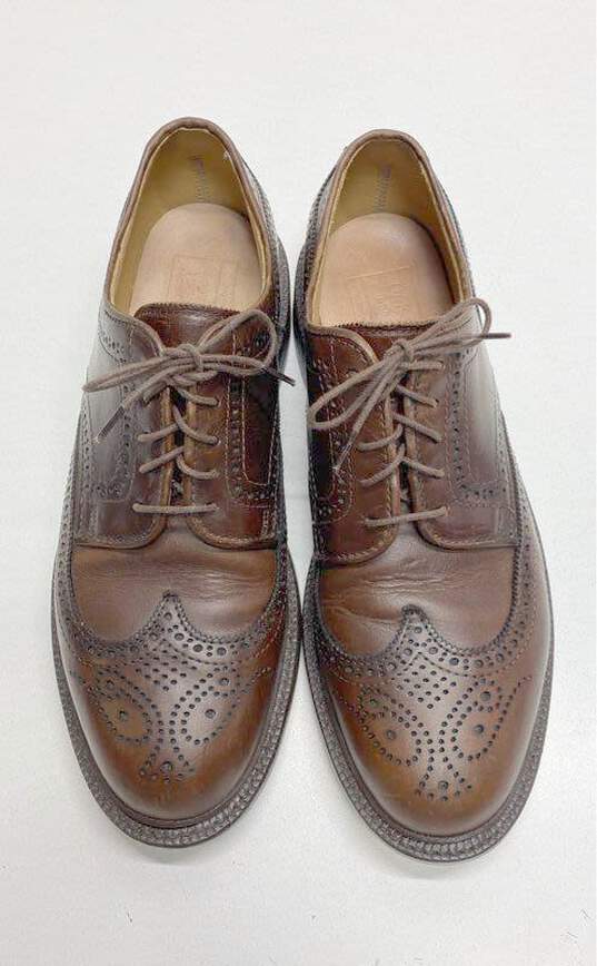 Oak Street Bootmakers Brown Leather Wingtip Oxford Dress Shoes Men's Size 9 D image number 5