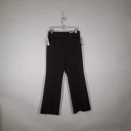 NWT Womens Pockets Flat Front Modern Fit Trouser Leg Dress Pants Size 6