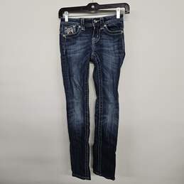 Denim Rhinestone Skinny Jeans