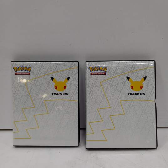 Pokemon Pair of Big Collector Card Books w/ Assorted Cards image number 5
