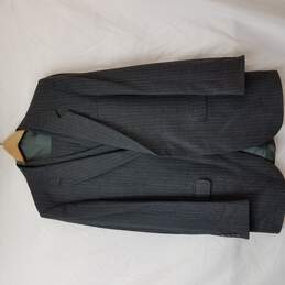 Gimbels Daniel Hechter Men's Grey Pinstripe Three Piece Wool Suit