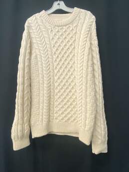L.L. Bean Beige Knit Sweater - Size Medium