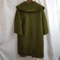 Vintage Don Loper Beverly Hills Green Wool Satin Lined Short Sleeved Pea Coat image number 2