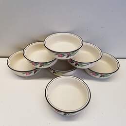 Lenox Chinastone Midnight Blossoms Cereal Bowls Set of 7 alternative image