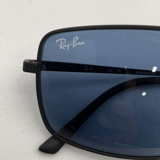 Mens RB 3669 Black Frame Stylish UV Protected Rectangular Sunglasses w/Case image number 7