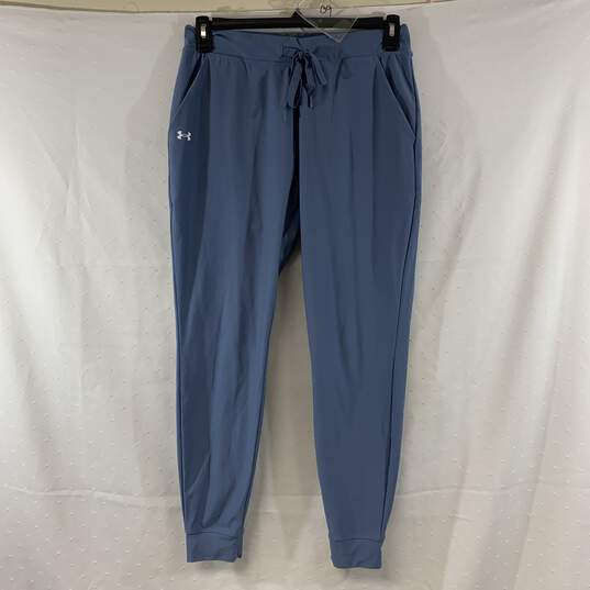 Women's Blue-Grey Under Armour Sweatpants, Sz. S image number 1