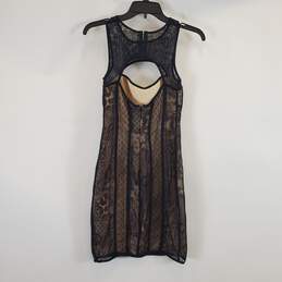 Bebe Women Black/Nude Lace Dress S NWT alternative image