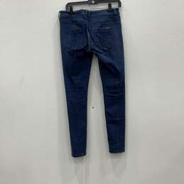 Burberry Brit Womens Blue Denim Dark Wash Skinny Leg Jeans Size 28 W/ COA alternative image