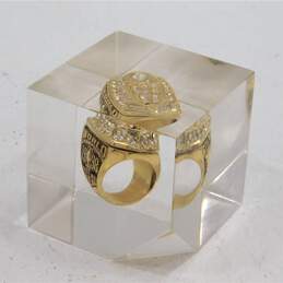 Chicago Bulls 1998 World Champs Replica Ring In Lucite