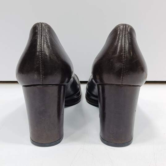 Jil Sander Women's Brown Leather Heels Size 36.5 image number 4