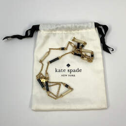 Designer Kate Spade Gold-Tone Long Link Chain Necklace With Dust Bag alternative image
