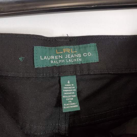 Lauren Ralph Lauren Women Black Straight Jeans sz 4/32 image number 4