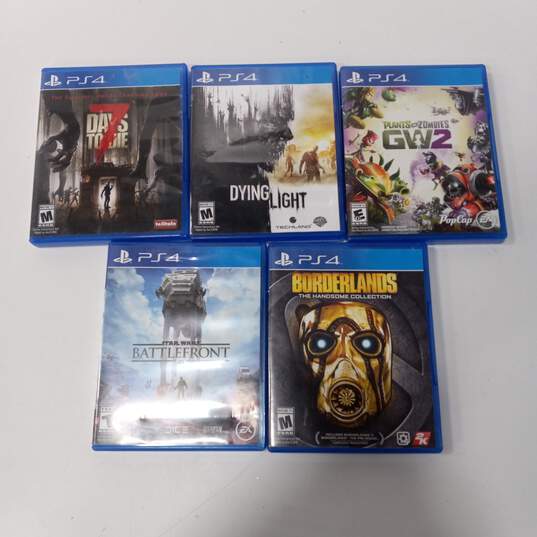 Bundle of 5 Assorted Sony Playstation 4 Video Games image number 2