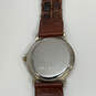 Designer Fossil PR-5001 Two-Tone Leather Strap Analog Wristwatch With Box image number 5