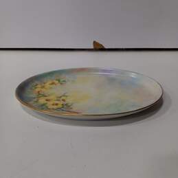 Arsberg Yellow Floral Oval Serving Plate
